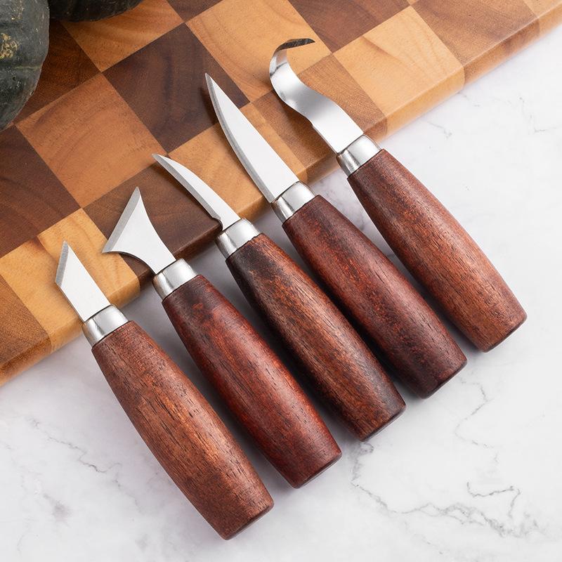 Woodworking Hand Tools - Zestaw 5 dłut do rzeźbienia w