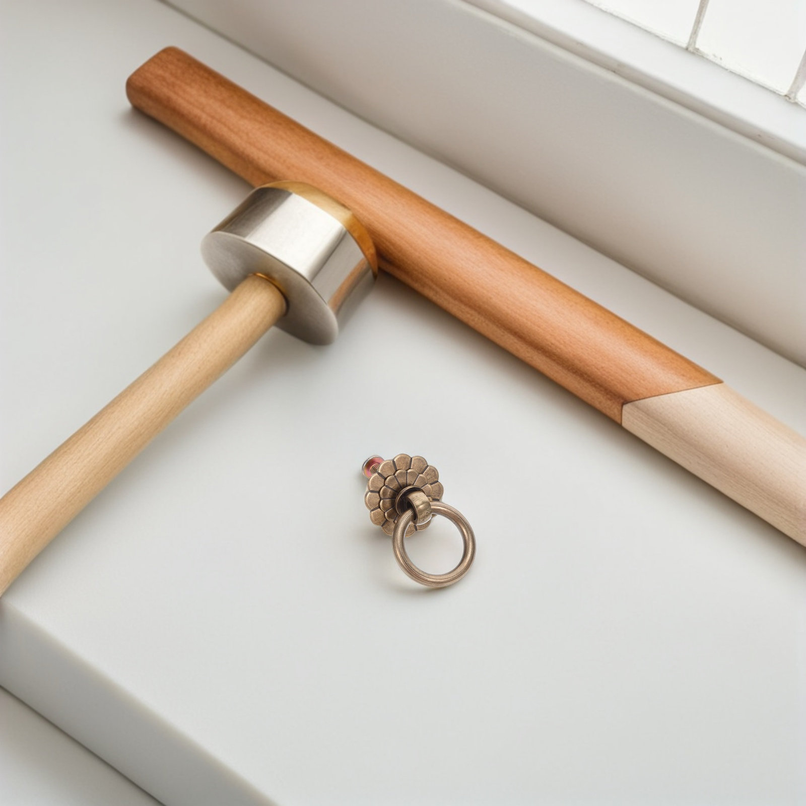 Woodworking Inspiration - 6 sztuk mosiężnych gałek do szuflad