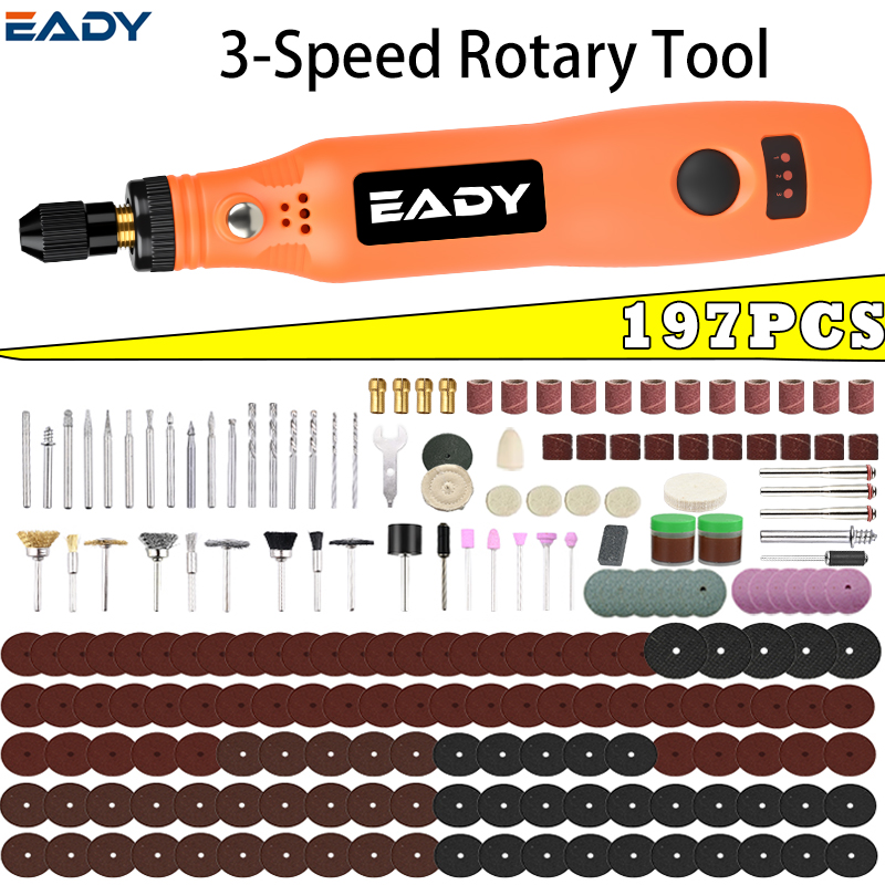 Woodworking Basics - Zestaw bezprzewodowych narzędzi obrotowych USB –