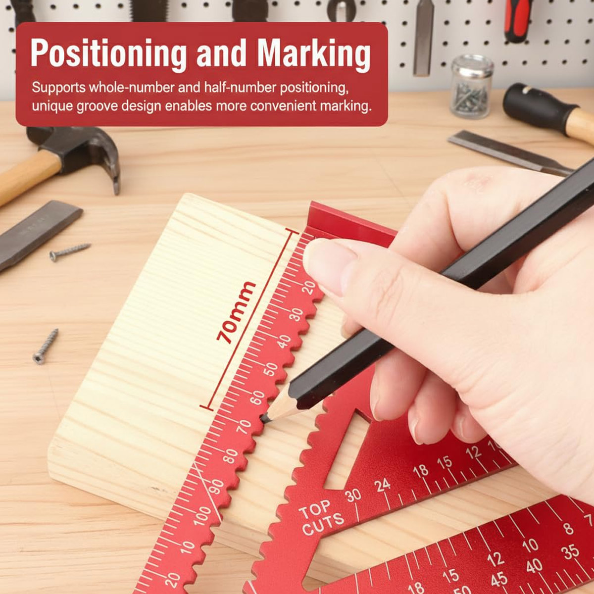 Kątownik ze stopu aluminium, p – Woodworking Basics recenzja i cena